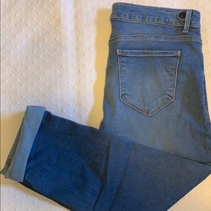 Kensie cropped stretch skinny jeans